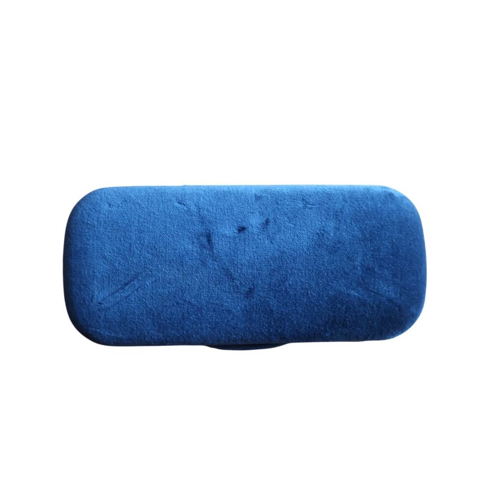 Gucci Blue Velvet Eyeglasses Sunglasses Case Red Interior Dust Bag - Picture 6 of 10